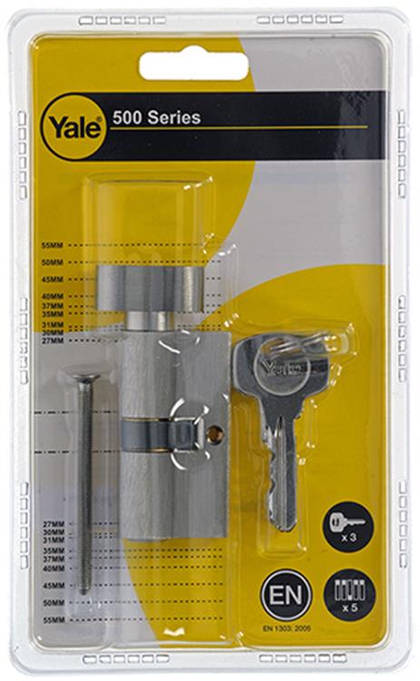 Afbeelding laden in galerijviewer, Yale 1006532 - knopcilinder 500 mv 60mm(30 30) | 5 stuks