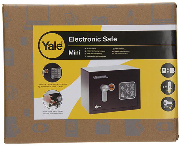Afbeelding laden in galerijviewer, Yale 1047115 - value safe mini zwart | 1 stuks