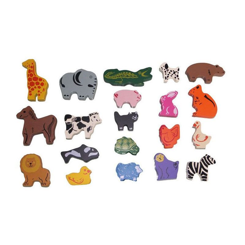ギャラリービューアに画像をロードする, Primi passi - houten dieren set - 60st