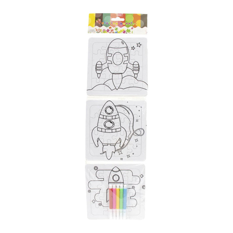 Laden Sie das Bild in Galerie -Viewer, Jono toys kleur je eigen puzzeltjes- 3 puzzeltjes + 5 stiften