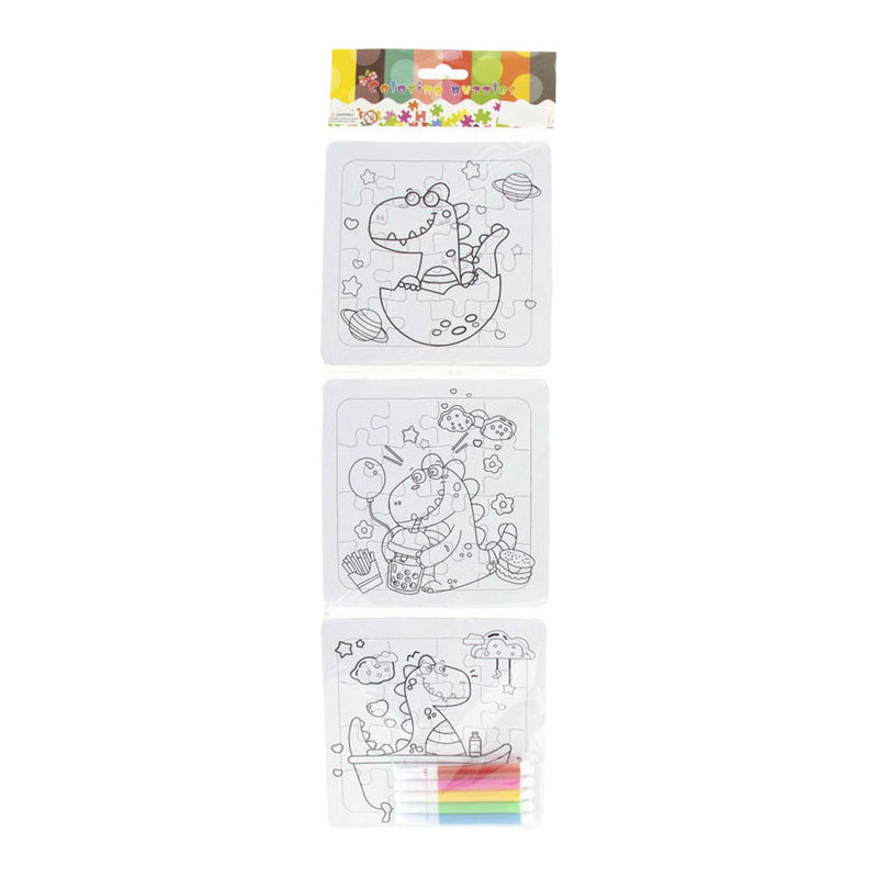 Laden Sie das Bild in Galerie -Viewer, Jono toys kleur je eigen puzzeltjes- 3 puzzeltjes + 5 stiften