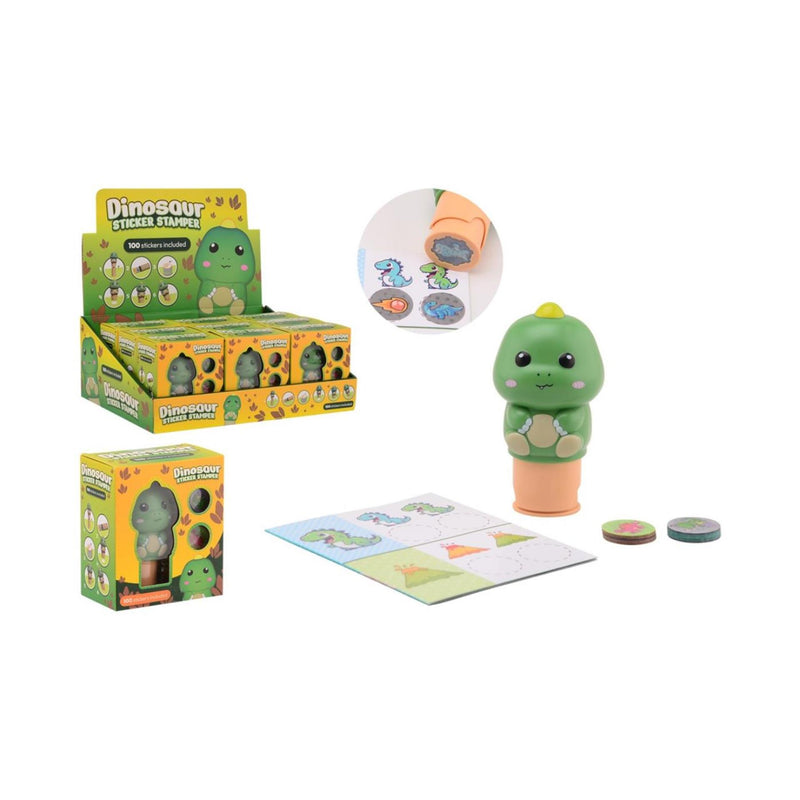 Load image into Gallery viewer, Johntoy dinosaurus sticker stamper
