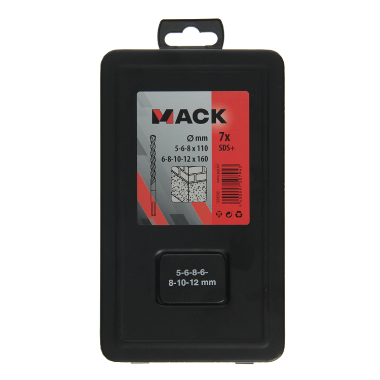 Laden Sie das Bild in Galerie -Viewer, Mack 1018540 - hamerboor sds + set 7 delig 5-12mm | 3 stuks