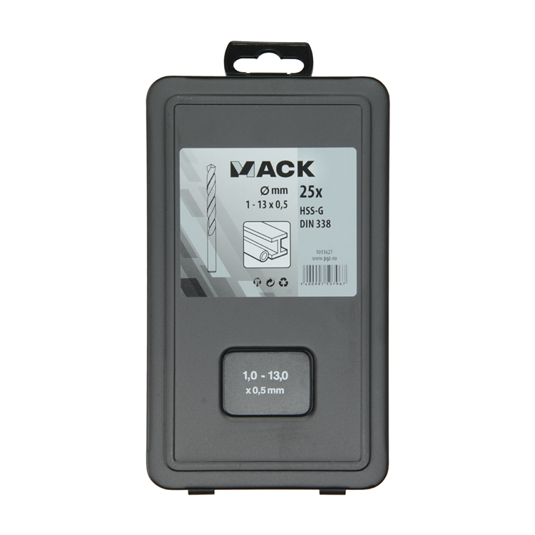 Afbeelding laden in galerijviewer, Mack 1011627 - metaalboor hss g din 338 set 25-delig 1-13mm | 3 stuks