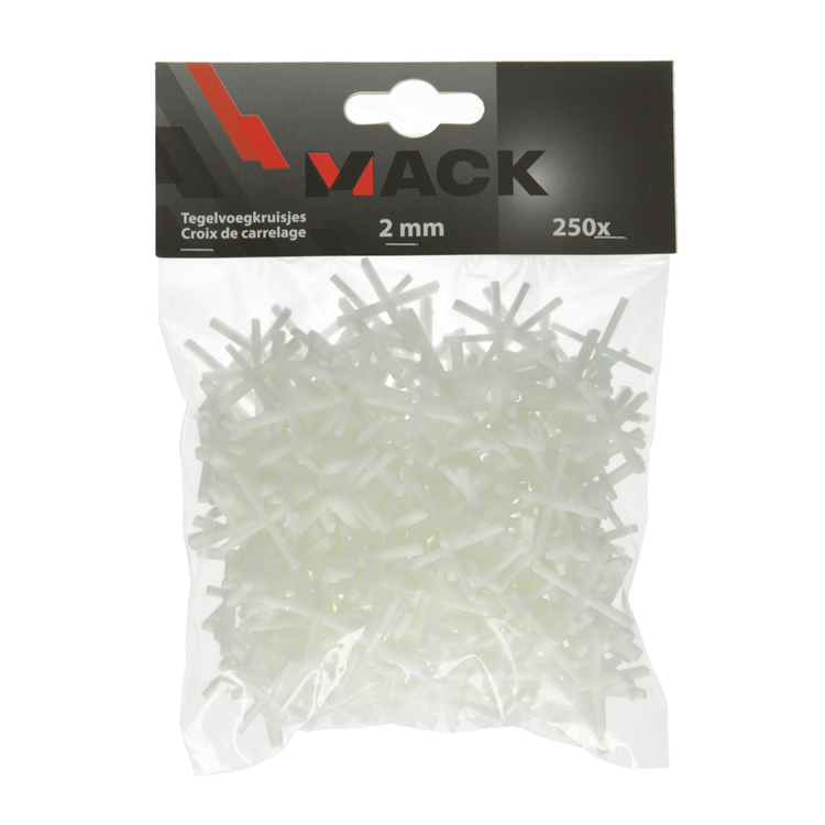Afbeelding laden in galerijviewer, Mack 1004606 - tegelvoegkruisjes 2mm 250st | 10 stuks