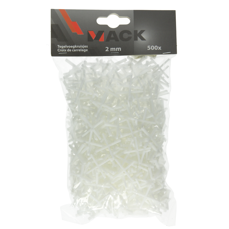 Afbeelding laden in galerijviewer, Mack 1004608 - tegelvoegkruisjes 2mm 500st | 10 stuks