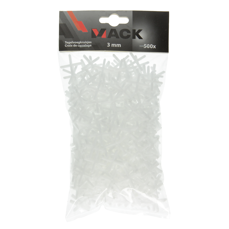 Afbeelding laden in galerijviewer, Mack 1004609 - tegelvoegkruisjes 3mm 500st | 10 stuks