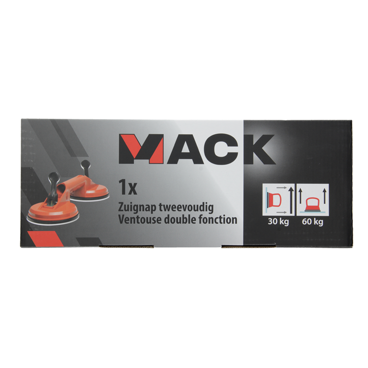 Afbeelding laden in galerijviewer, Mack 1004636 - zuignap dubbel rood ø 12cm | 4 stuks