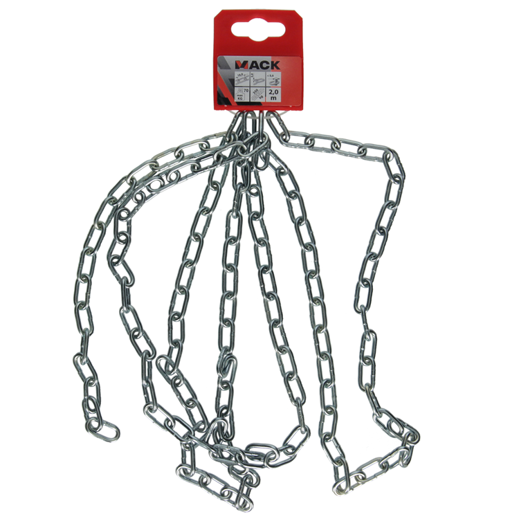 Afbeelding laden in galerijviewer, Mack 1004995 - ketting schakel kort din5685-2ø 3mm l 16mm 2m wwl 40 kg | 5 stuks