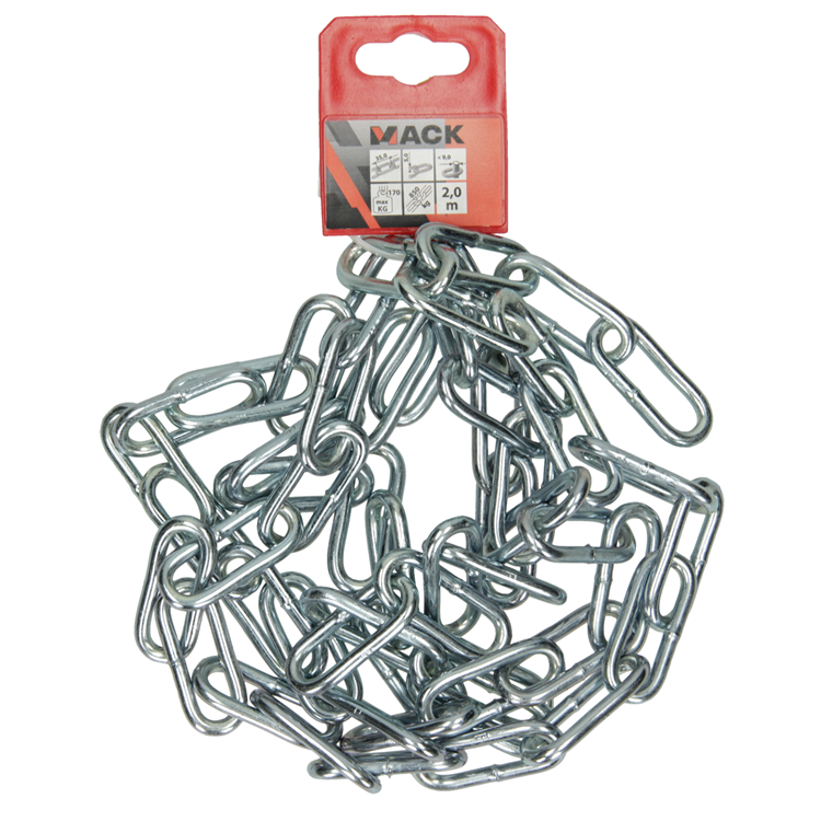 Afbeelding laden in galerijviewer, Mack 1005001 - ketting schakel lang din5685-1ø 5mm l 35mm 2m wwl 125 kg | 5 stuks