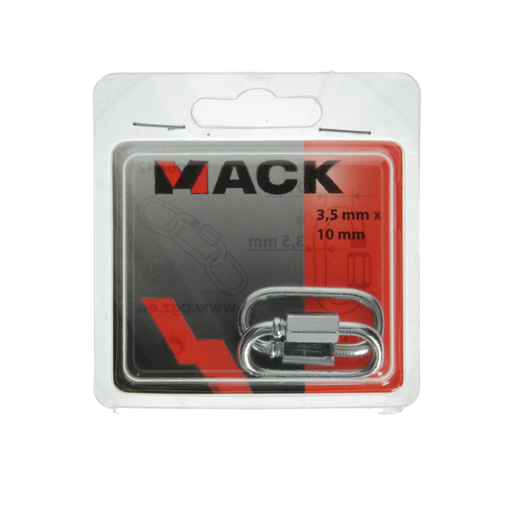 Laden Sie das Bild in Galerie -Viewer, Mack 1006842 - 2 loze schakels verzinkt+moer bl 3,5mm | 5 stuks