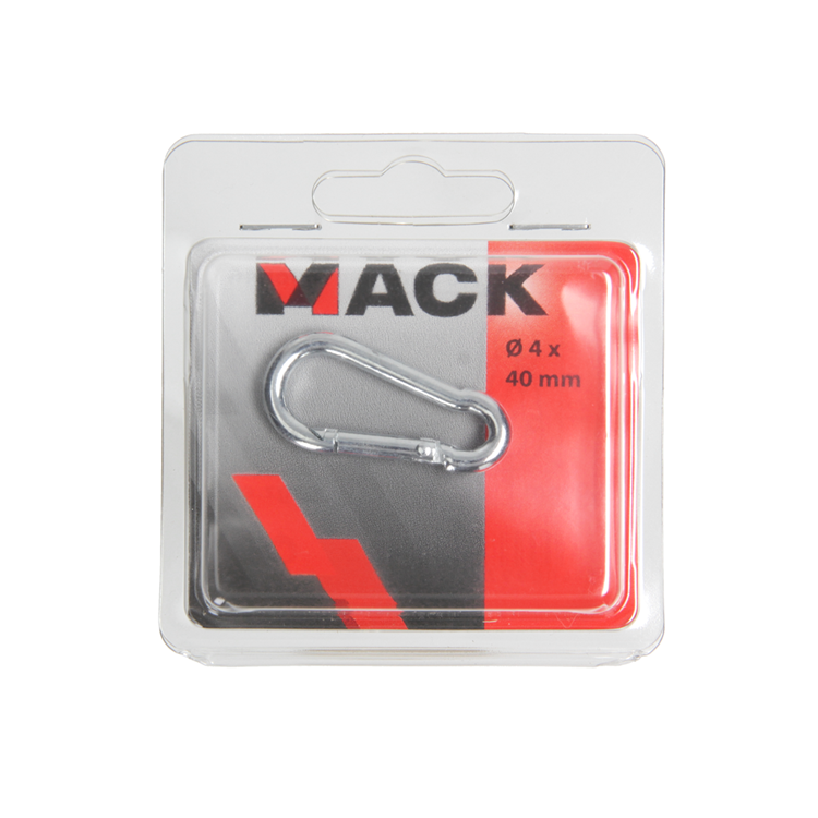Chargez l'image dans la visionneuse de la galerie, Mack 1006846 - 1 karabijnhaak+veer verzinkt bl 40x4mm | 5 stuks
