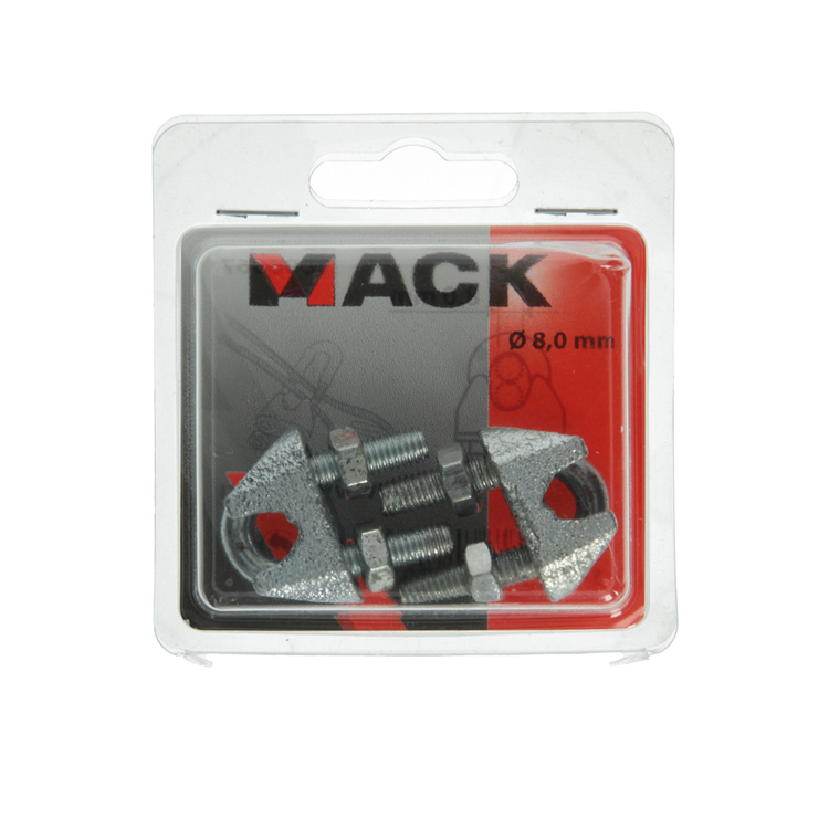 Afbeelding laden in galerijviewer, Mack 1006867 - 2 staaldraadklemmen crosby verzinkt 8mm bl | 5 stuks
