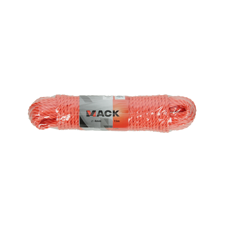 Afbeelding laden in galerijviewer, Mack 1006917 - pp gedraaid oranje streng 4mm 15m | 5 stuks