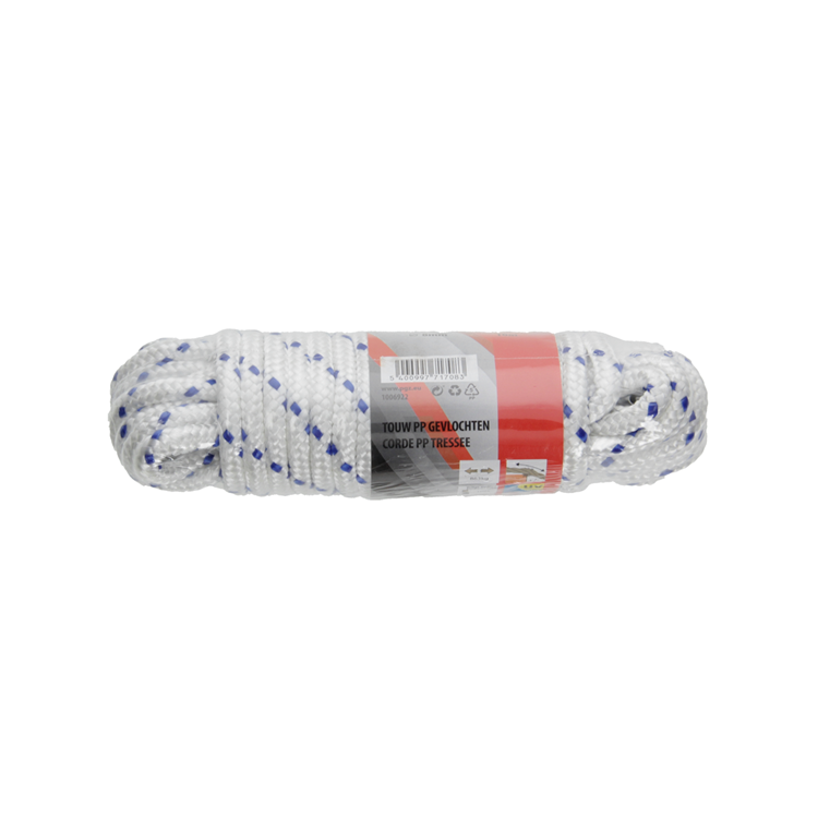 Laden Sie das Bild in Galerie -Viewer, Mack 1006922 - pp gevlochten wit blauw streng8mm 10m | 5 stuks