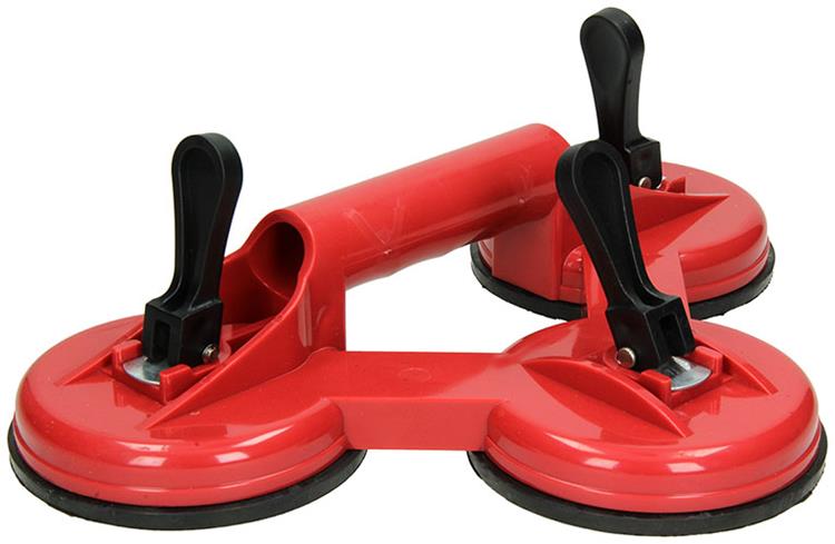 Afbeelding laden in galerijviewer, Mack 1004637 - zuignap 3 voudig rood ø 12cm | 4 stuks