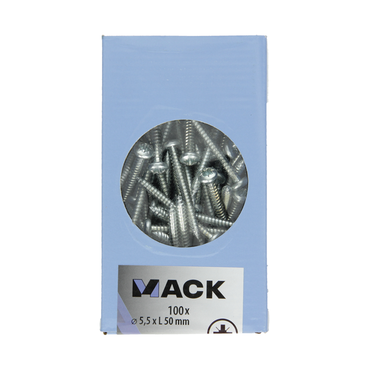 Chargez l'image dans la visionneuse de la galerie, Mack 1007006 - zelftap. schroef cyl. kop 100 100 st 5,5x50mm | 3 stuks