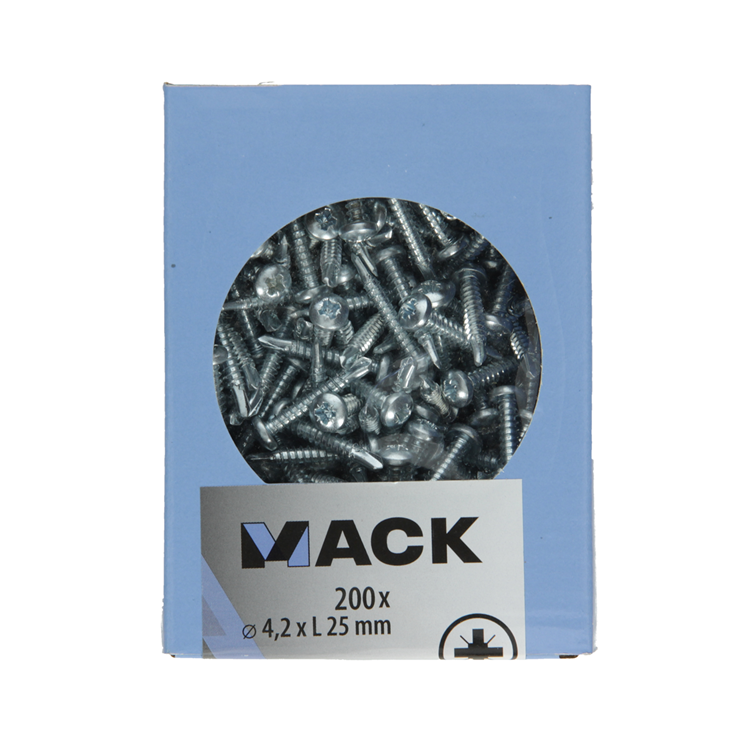 Laden Sie das Bild in Galerie -Viewer, Mack 1007014 - zelfbor. schroef cyl. kop 200 200 st 4,2x25mm | 5 stuks
