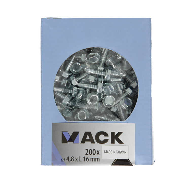 Afbeelding laden in galerijviewer, Mack 1007019 - zelfbor. schroef zeskant 200 200 st 4,2x13mm | 10 stuks