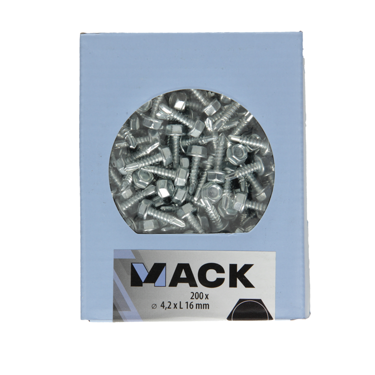 Afbeelding laden in galerijviewer, Mack 1007020 - zelfbor. schroef zeskant 200 200 st 4,2x16mm | 5 stuks