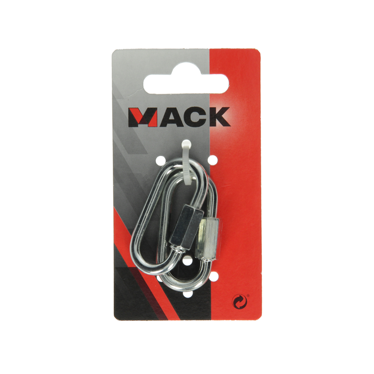 Afbeelding laden in galerijviewer, Mack 1008453 - 2 loze schakels + moer 5mm verzinkt | 10 stuks