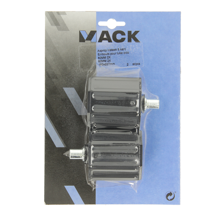 Afbeelding laden in galerijviewer, Mack 1010101 - 2 as-eindkappen insteek 8k ant rolluikas 60mm | 5 stuks