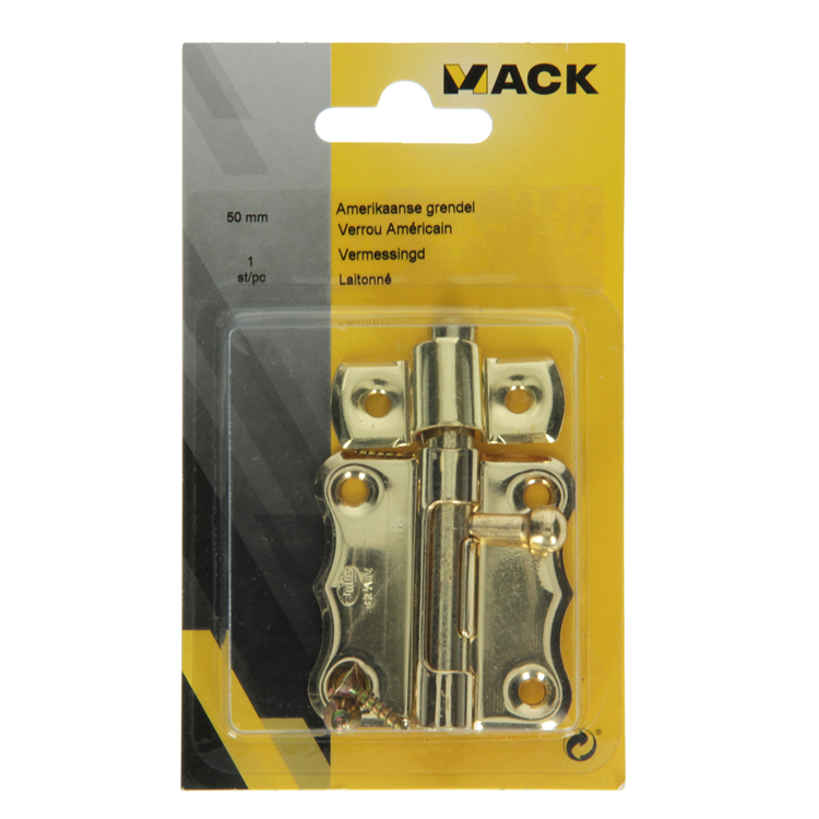 Afbeelding laden in galerijviewer, Mack 1015936 - 1 amerikaanse grendel vermessingd a 50 - 22 mm | 5 stuks