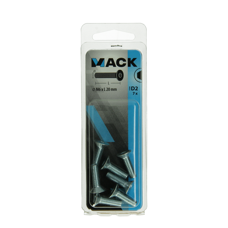 Afbeelding laden in galerijviewer, Mack 1017658 - binnenzeskant bout verz. kop verz. 7 st m6x20 | 10 stuks