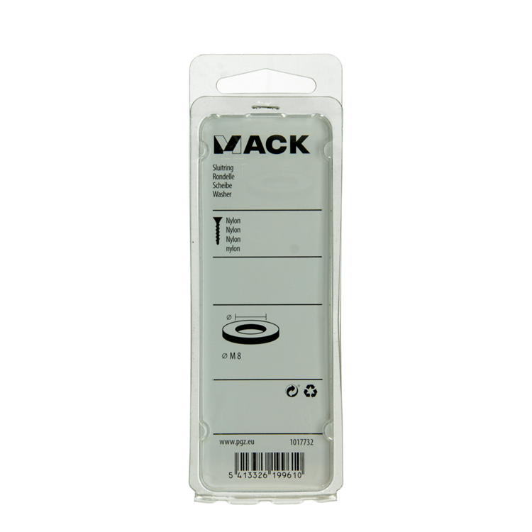 Afbeelding laden in galerijviewer, Mack 1017732 - sluitring nylon 8 st m8 | 10 stuks