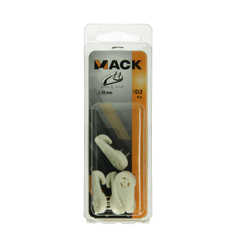 Afbeelding laden in galerijviewer, Mack 1017844 - betonhaak kunststof 4st 30mm | 10 stuks