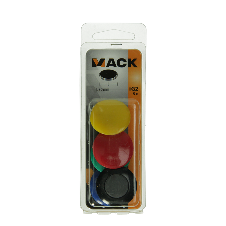 Afbeelding laden in galerijviewer, Mack 1017873 - bordmagneet kunststof assortiment 5 st 30 mm | 10 stuks