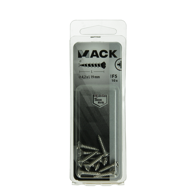 Afbeelding laden in galerijviewer, Mack 1019800 - zelftappende schroef bolvz.kopa2 10st 4,2 x 19 mm | 10 stuks
