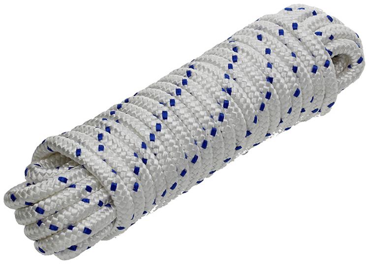 Afbeelding laden in galerijviewer, Mack 1006926 - pp gevlochten wit blauw streng12mm 10m | 5 stuks