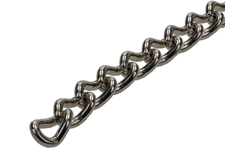 Afbeelding laden in galerijviewer, Mack 1006932 - gourmetteketting vernikkeld ø 2,5mm l 8mm 2m | 5 stuks