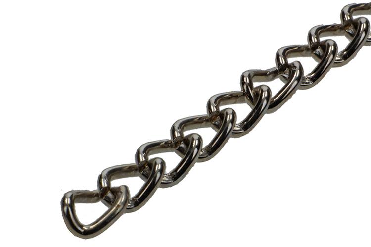 Afbeelding laden in galerijviewer, Mack 1006937 - gourmetteketting vernikkeld ø 1,5mm l 4,5mm 2m | 5 stuks