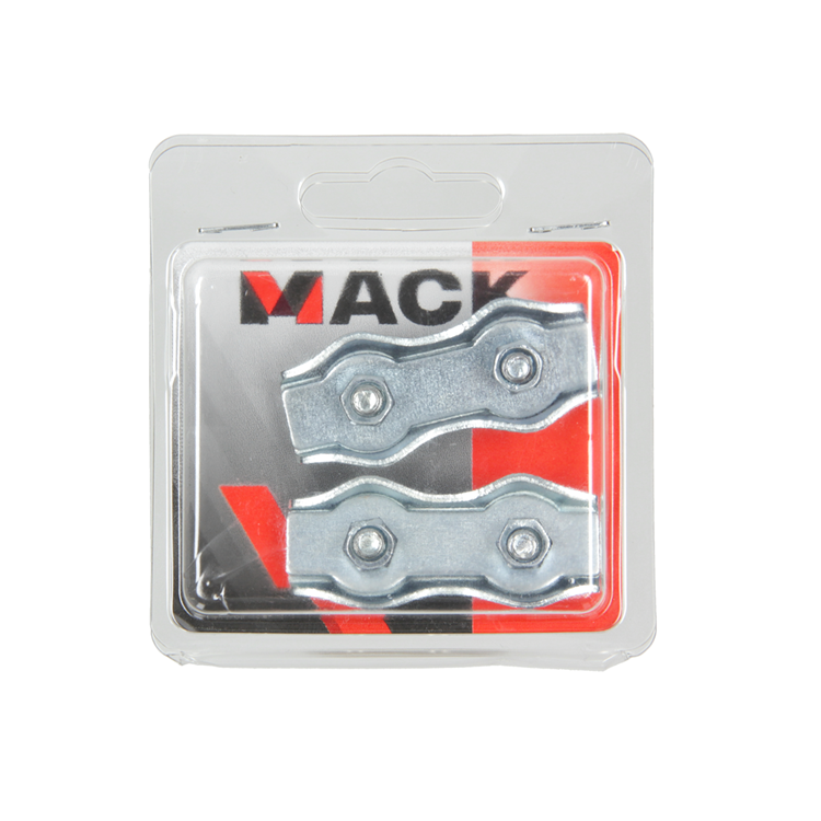 Chargez l'image dans la visionneuse de la galerie, Mack 1006901 - 2 staaldraadklemmen duplex verzinkt 4-5mm bl | 5 stuks