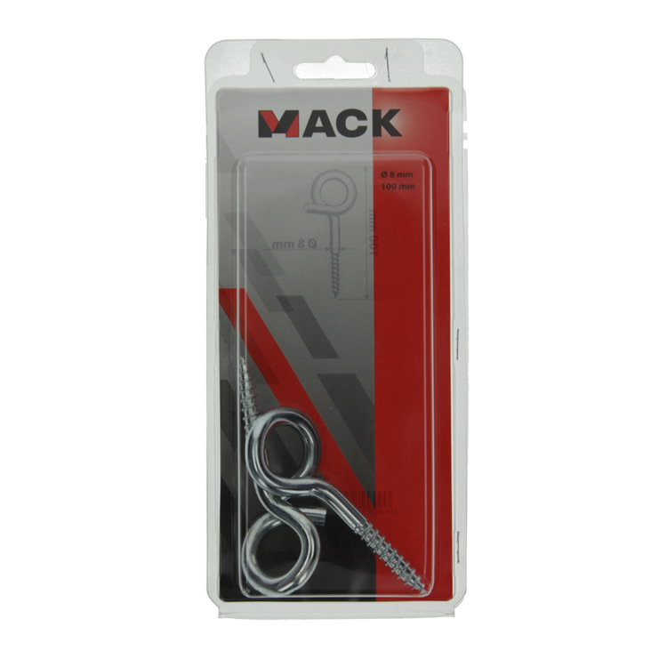 Afbeelding laden in galerijviewer, Mack 1006904 - 2 krulhaken 100mm verzinkt | 5 stuks