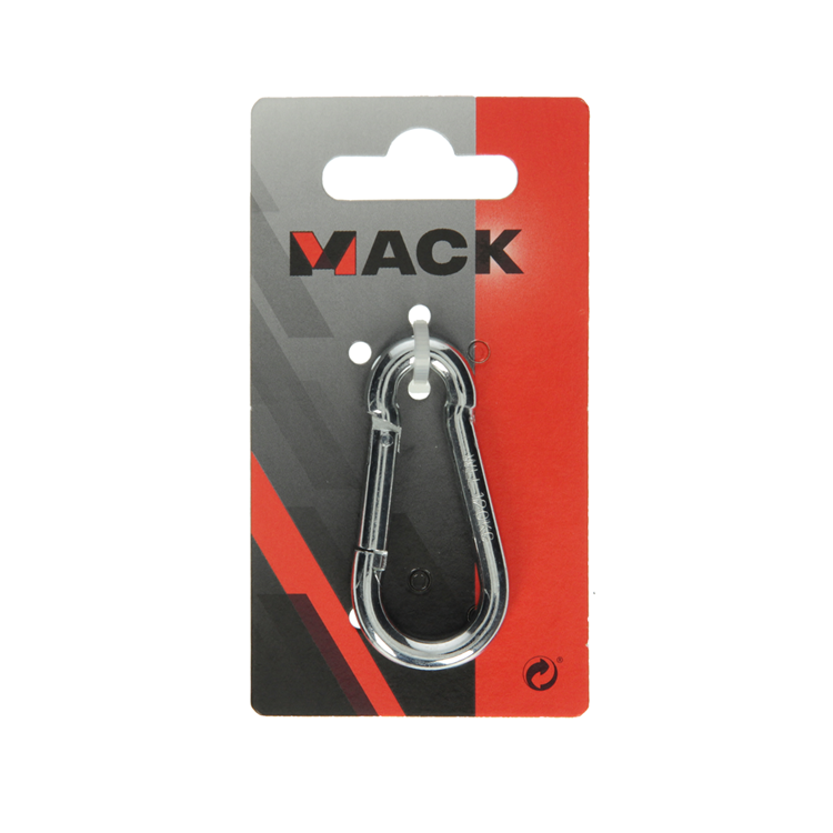 Laden Sie das Bild in Galerie -Viewer, Mack 1008438 - 1 karabijnhaak + veer 6 x 60mm verzinkt | 10 stuks