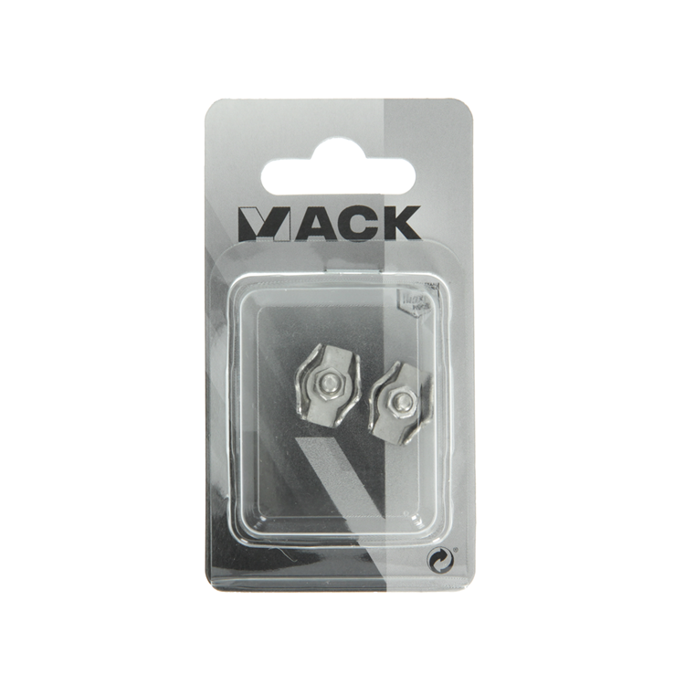 ギャラリービューアに画像をロードする, Mack 1008449 - 2 staaldraadklemmen 3mm simplex inox | 10 stuks