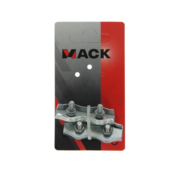 Afbeelding laden in galerijviewer, Mack 1008497 - 2 staaldraadklemmen 5mm duplex verzinkt | 10 stuks