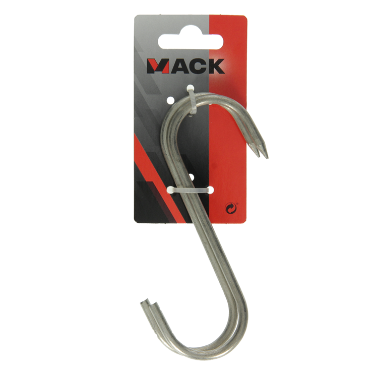 Afbeelding laden in galerijviewer, Mack 1008566 - 2 vertinde vleeshaken 5,2 x 140mm | 10 stuks