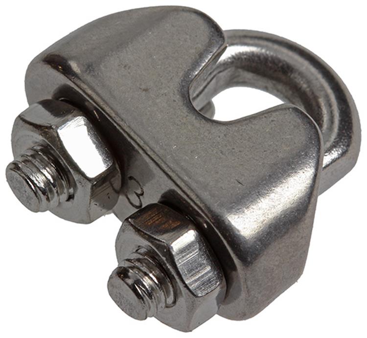 Afbeelding laden in galerijviewer, Mack 1008434 - 4 staaldraadklemmen 3mm inox | 10 stuks