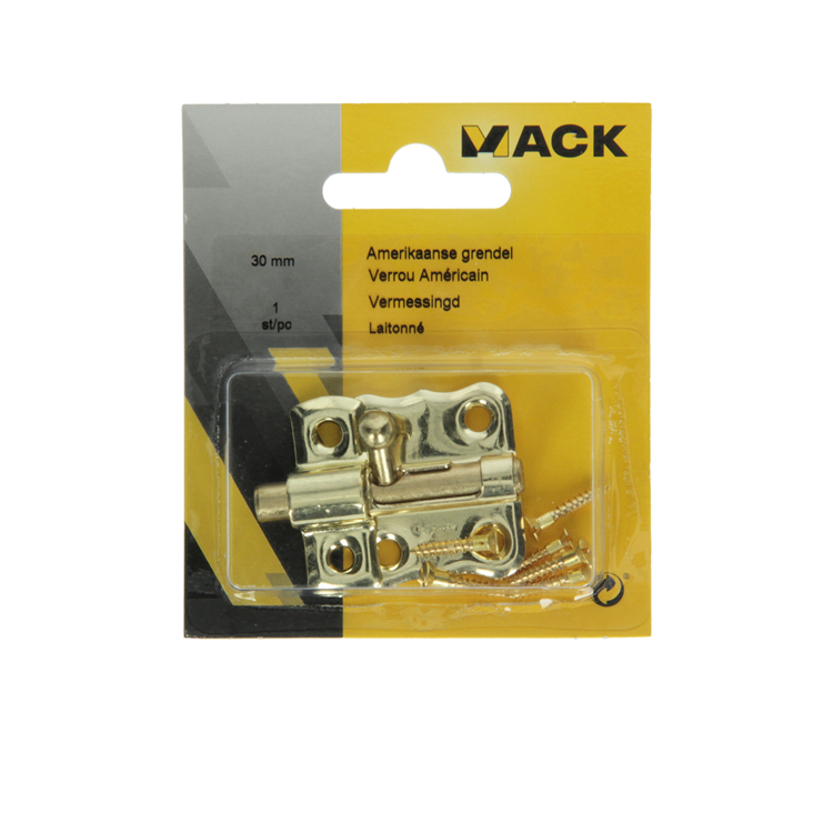 Afbeelding laden in galerijviewer, Mack 1015934 - 1 amerikaanse grendel vermessingd a 30 - b 15 mm | 5 stuks