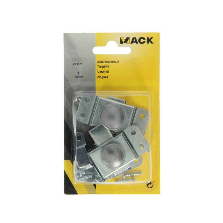 Afbeelding laden in galerijviewer, Mack 1013275 - 2 draaikrukschuiven verzinkt a 25 - b 15 mm | 5 stuks