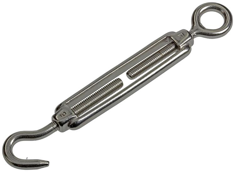 Afbeelding laden in galerijviewer, Mack 1008441 - 2 spanners oog + haak m6 x 60mm inox | 10 stuks