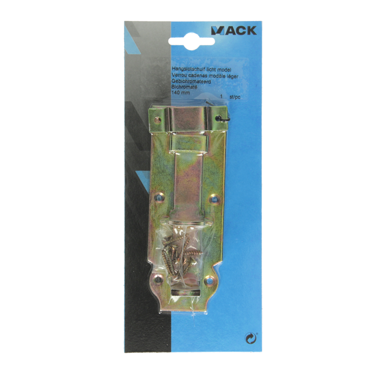 Afbeelding laden in galerijviewer, Mack 1014279 - hangslotschuif licht model, bichromaat 140mm | 5 stuks
