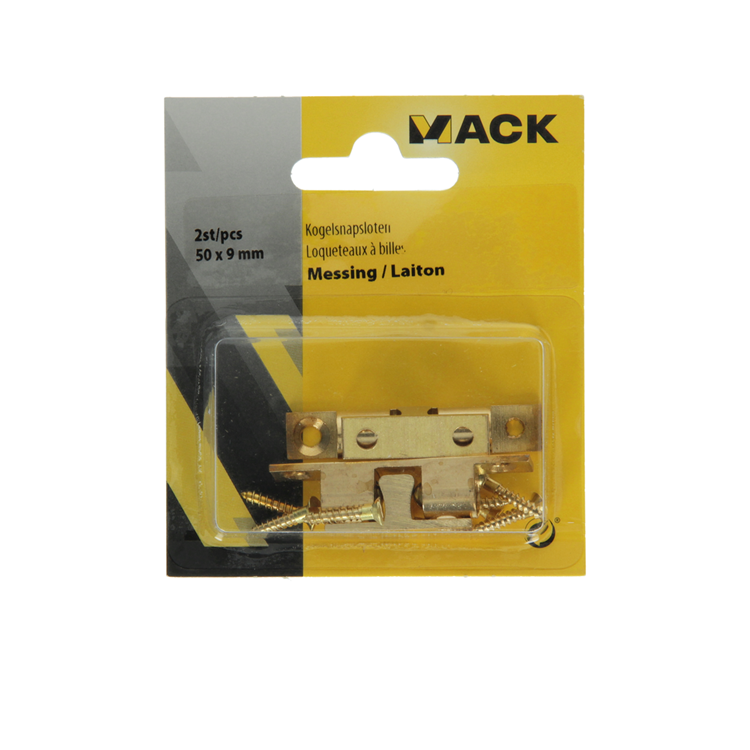 Chargez l'image dans la visionneuse de la galerie, Mack 1013772 - 2 kogelsnapsloten messing h 49 x b 9 mm | 5 stuks