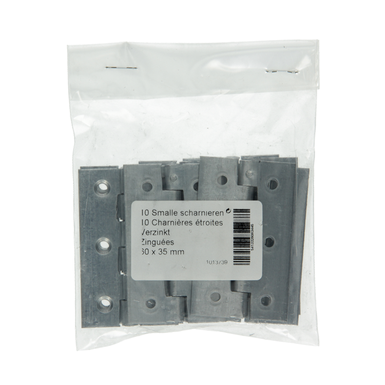 Afbeelding laden in galerijviewer, Mack 1013739 - 10 smalle scharnieren verzinkth 60 x b 35 mm | 5 stuks
