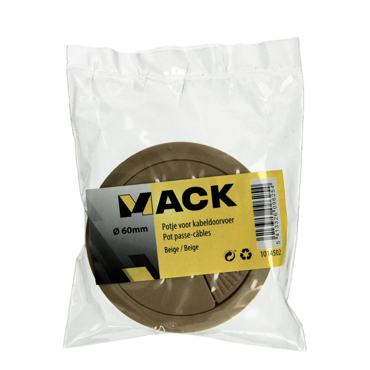 Chargez l'image dans la visionneuse de la galerie, Mack 1014502 - 1 potje voor kabeldoorvoer bruin ø 60 mm | 10 stuks