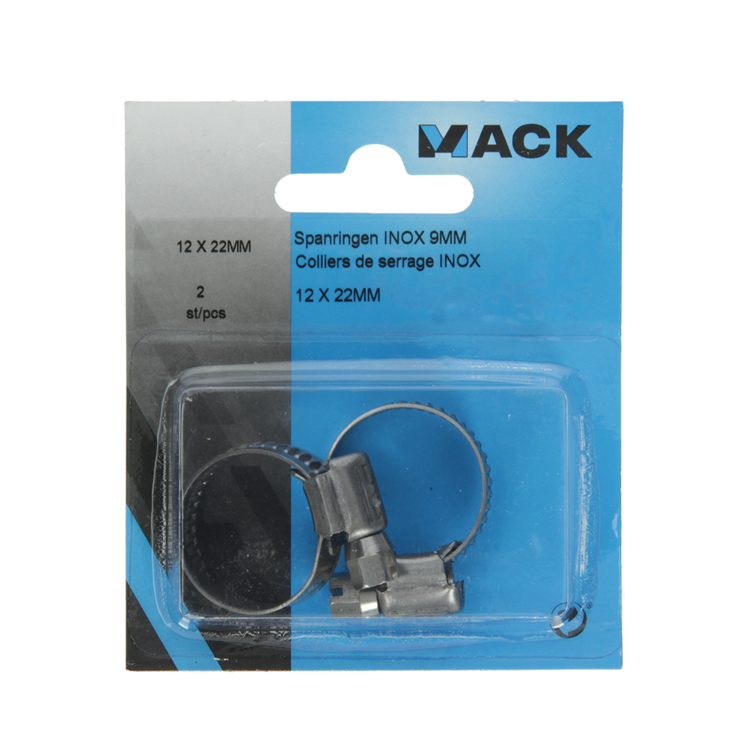 Afbeelding laden in galerijviewer, Mack 1011661 - 2 spanringen inox 9mm 12x22mm | 10 stuks